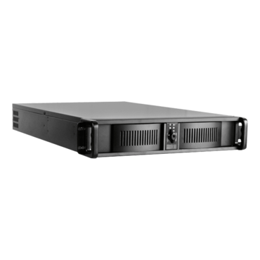 D Storm D200-24R-46R2U, Black Bezel, 2x 5.25&quot;, 2x 3.5&quot; Drive Bays, 460W Rdt PSU, w/ 24&quot; Sliding Rail, ATX, Black, 2U Chassis