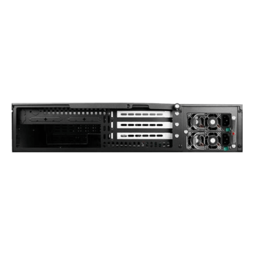 D Storm D200-24R-46R2U, Black Bezel, 2x 5.25", 2x 3.5" Drive Bays, 460W Rdt PSU, w/ 24" Sliding Rail, ATX, Black, 2U Chassis