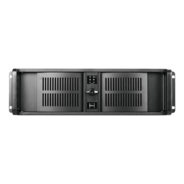 D Storm D300L-24R-40R2U, Black Bezel, 4x 5.25", 3x 3.5" Drive Bays, 400W Rdt PSU, E-ATX, Black, 3U Chassis