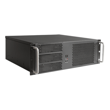 D-314-MATX, 3x 5.25&quot;, 4x 3.5&quot; Drive Bays, No PSU, ATX, Black, 3U Chassis
