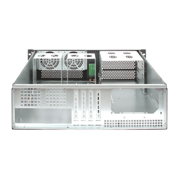 D-314-MATX, 3x 5.25", 4x 3.5" Drive Bays, No PSU, ATX, Black, 3U Chassis