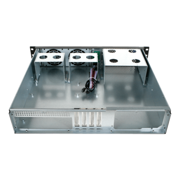 D Value D-214-MATX, 2x 5.25&quot;, 2x 3.5&quot; Drive Bays, No PSU, microATX, Black, 2U Chassis