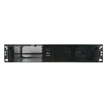 D Value D-214-MATX, 2x 5.25&quot;, 2x 3.5&quot; Drive Bays, No PSU, microATX, Black, 2U Chassis