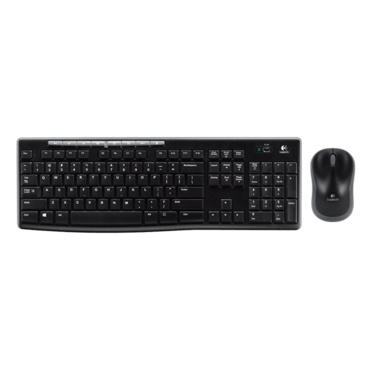 MK270, Wireless, Black, Membrane Standard Keyboard & Mouse