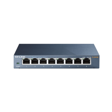 8-Port 10/100/1000Mbps Desktop Switch, IEEE 802.1p QoS, Up to 72% Power Saving