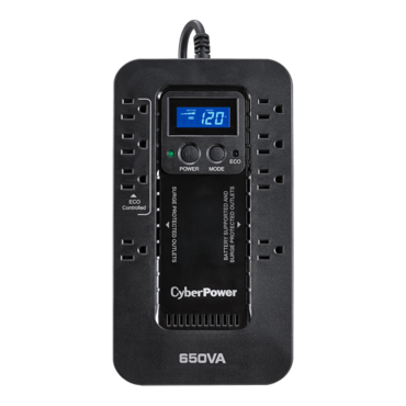 Ecologic EC650LCD, 650 VA/390 W, Simulated Sine Wave, Tower UPS