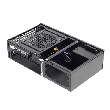 Milo ML05B, No PSU, Mini-ITX, Black, HTPC Case