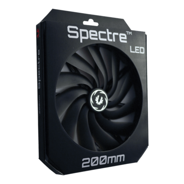 Spectre 200mm, Green LEDs, 700 RPM, 47.4 CFM, 20 dBA, Cooling Fan