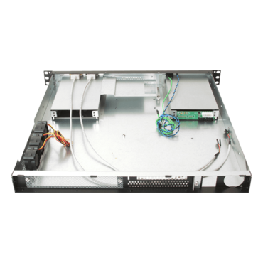 D-A120T-ITX, 1x 3.5&quot; internal, 2x 3.5&quot; Hotswap Bays, No PSU, Mini-ITX, Black, 1U Chassis