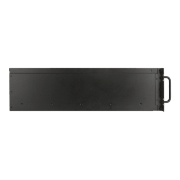 D-340HN-T, Black HDD Handle, 1x Slim 5.25&quot;, 3x 3.5&quot;, 4x 3.5&quot; Hotswap Bays, No PSU, ATX, Black, 3U Chassis