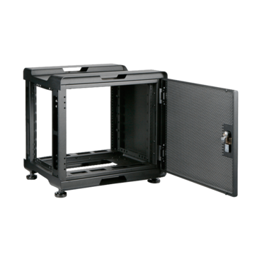 WS-938B, 9U, 380mm Depth, Threaded Rails Audio Video Rackmount Cabinet