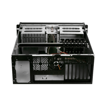 D Storm D-400SEA, 4x 5.25" and 3x 3.5" Drive Bays, No PSU, ATX, Black/Blue, 4U Chassis