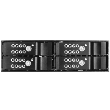 BPU-124DE-SS, 1x 5.25" to 4x 2.5", SAS/SATA 6Gb/s, SSD/HDD, Black Hot Swap Module