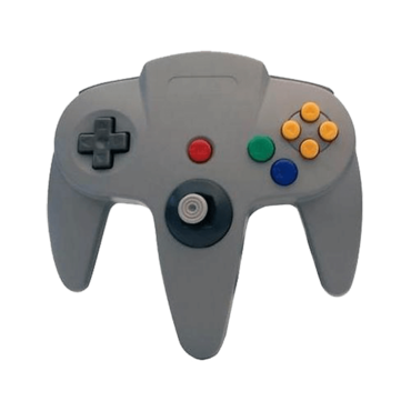CIRCA, M05786-GR, Nintendo 64, Controller with long handle, Gray, Gamepad