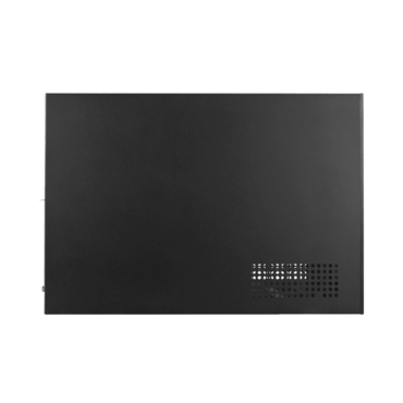 S-35-B4SL, Silver HDD Handle, 4x 3.5" Hotswap Bays, 1x 2.5" Drive Bay, No PSU, Mini-ITX, Black/Silver, Storage Mini Tower