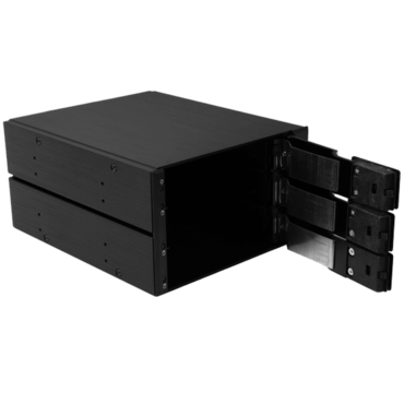 BP-TLA2131SAC, 2x 5.25&quot; to 3x 3.5&quot;, SAS/SATA 6Gb/s, HDD, Black Hot Swap Module