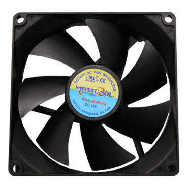 FD09025B1M3/4 90mm, 2400 RPM, 45.18 CFM, 34 dBA, Cooling Fan