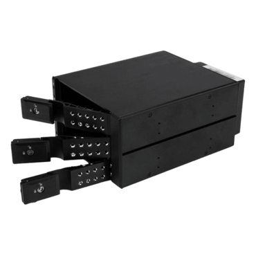 3 Bay Aluminum Trayless Hot Swap Mobile Rack Backplane for 3.5in SAS II/SATA III - 6 Gbps HDD