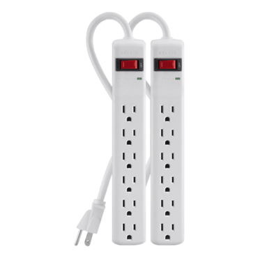 F5C048-2 6-Outlet Surge Protector (2-Pack)