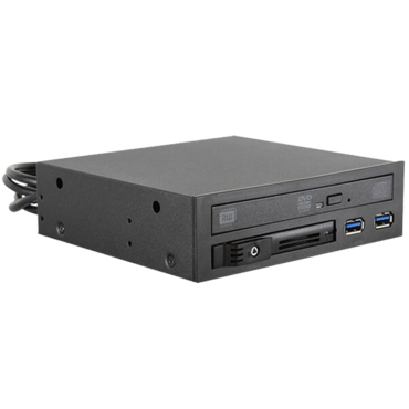 T-5K25TU-SA, 1x 5.25&quot; to 1x 2.5&quot;, SATA 6Gb/s, ODD/SSD/HDD, 2x USB 3.0, Black Hot Swap Module