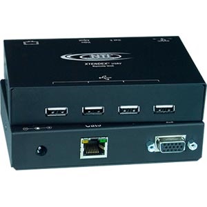 Industrial VGA USB Extender via CATx to 200 feet