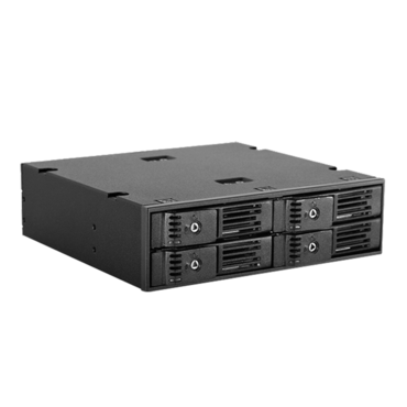 BPN-124K-SA Trayless 5.25" to 4x 2.5" SATA 6 Gbps HDD SSD Hot-swap Rack