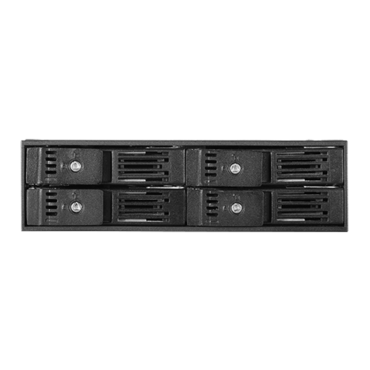 BPN-124K-SA Trayless 5.25&quot; to 4x 2.5&quot; SATA 6 Gbps HDD SSD Hot-swap Rack