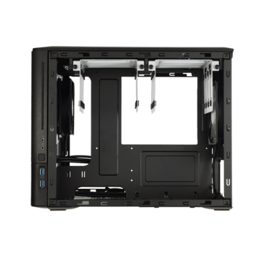 Node 804, w/ Window, No PSU, microATX, Black, Cube Case