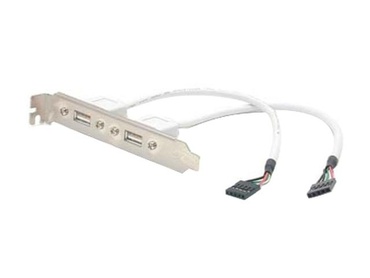 StarTech.com USBPLATE Data Transfer Cable - 2 Port USB A Female Slot Plate Adapter Type A Female USB 11.25