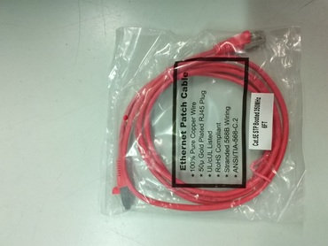 6-ft Red STP Network Patch Cable, Cat 5e, OEM