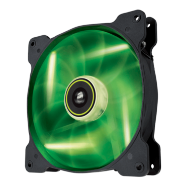 SP140 LED Green 140mm, 1440 RPM, 49.49 CFM, 29.3 dBA, Cooling Fan