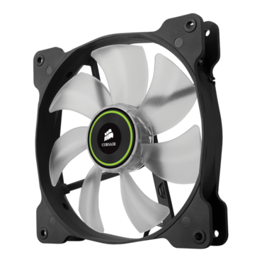 SP140 LED Green 140mm, 1440 RPM, 49.49 CFM, 29.3 dBA, Cooling Fan