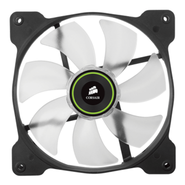 SP140 LED Green 140mm, 1440 RPM, 49.49 CFM, 29.3 dBA, Cooling Fan