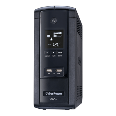 Intelligent LCD BRG1000AVRLCD, 1000 VA/600 W, Simulated Sine Wave, Tower UPS
