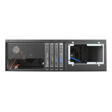 D-3100HN, Black HDD Handle, 10x 3.5" Hotswap Bays, No PSU, ATX, Black, 3U Chassis