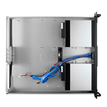 D-260HN, Black HDD Handle, 6x 3.5&quot; Hotswap Bays, No PSU, microATX, Black, 2U Chassis