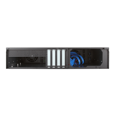 D-260HB, Black HDD Handle, 6x 3.5&quot; Hotswap Bays, No PSU, microATX, Black, 2U Chassis