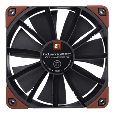 NF-F12 IPPC 3000 PWM 120mm, 3000 RPM, 109.9 CFM, 43.5 dBA, Cooling Fan