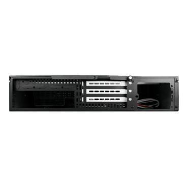D-200SEA-BK, Black Bezel, 2x 5.25, 2x 3.5" Bays, No PSU, ATX, Black, 2U Chassis