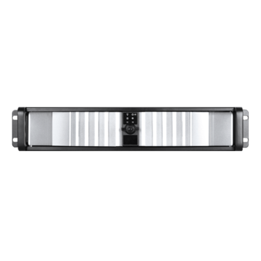 D-200SEA-SL, Silver Bezel, 2x 5.25, 2x 3.5&quot; Bays, No PSU, ATX, Black, 2U Chassis