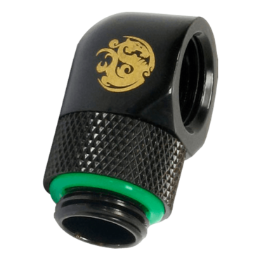 G 1/4&quot; Matte Black Rotary 90 Degree IG 1/4&quot; Adapter