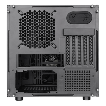 Core V21, w/ Window, No PSU, microATX, Black, Mini Cube Case