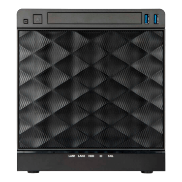 IW-MS04-01-S265, 1x Slim ODD, 4x 3.5"/2.5" External Bays, 265W PSU, Mini-ITX, Black, Mini Tower Chassis - TAA Compliant