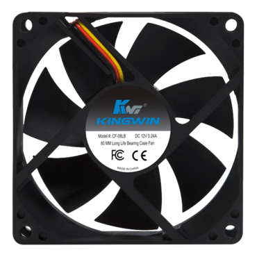 CF-08LB 80mm, 1700 RPM, 30 CFM, 25 dBA, Cooling Fan
