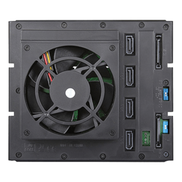 Trayless 3x 5.25" to 4x 3.5" SAS SATA 6 Gbps HDD Hot-swap Rack with Wood Look Bezel