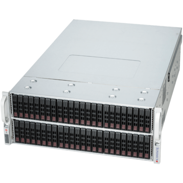 SuperChassis 417BE2C-R1K28LPB, 72x 2.5&quot; Hotswap Bays, 1280W Rdt PSU, EE-ATX, Black, 4U Chassis