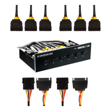 HDD-PS6, HDD Power Switch Module 6 Switches For 5.25"