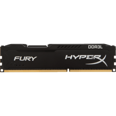 4GB HyperX Fury DDR3L 1600MHz, CL10, Black, DIMM Memory
