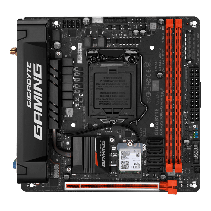 LGA1151 Intel DDR4 New Gigabyte Z270N-WIFI Mini-ITX Motherboard