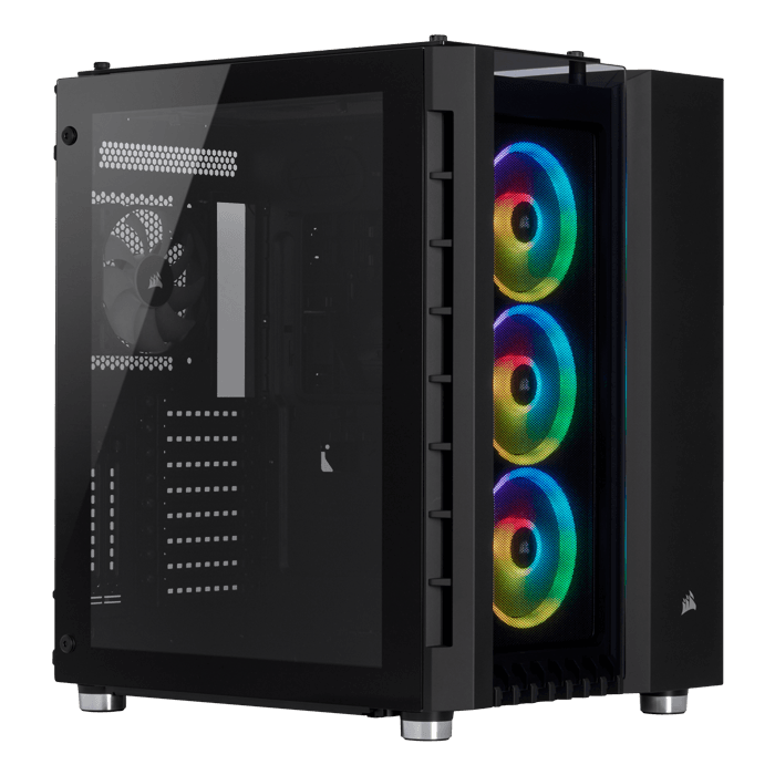 CORSAIR Crystal Series 680X RGB Tempered Glass E-ATX Black Mid